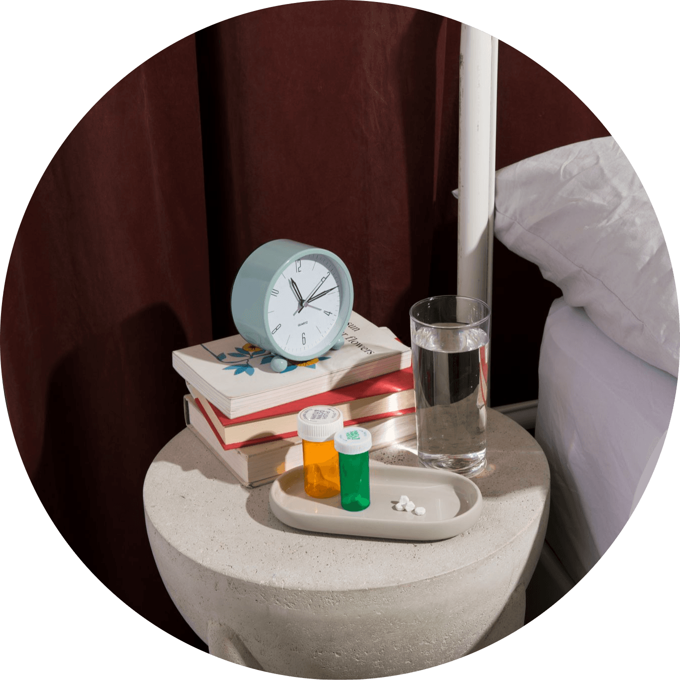Inline photo - abortion pills on bedside night stand Inline photo - abortion pills on bedside night stand